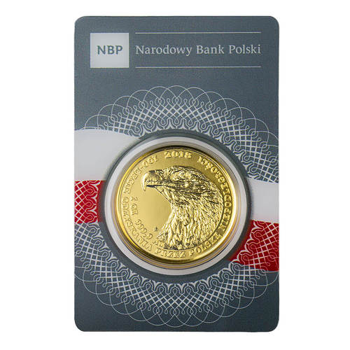 Bielik - złota moneta bulionowa 1 oz. - 100-lecie odzyskania przez Polskę niepodległości
