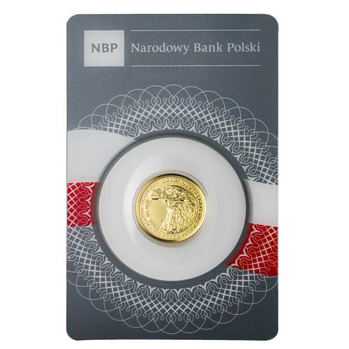 Bielik - złota moneta bulionowa 1/10 oz. - 100-lecie odzyskania przez Polskę niepodległości