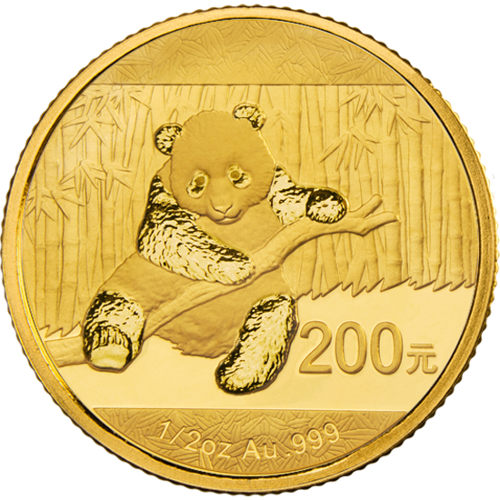 Panda 1/2 oz. - Złota moneta bulionowa
