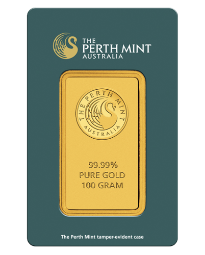 Sztabka Złota - Perth Mint - 100 g