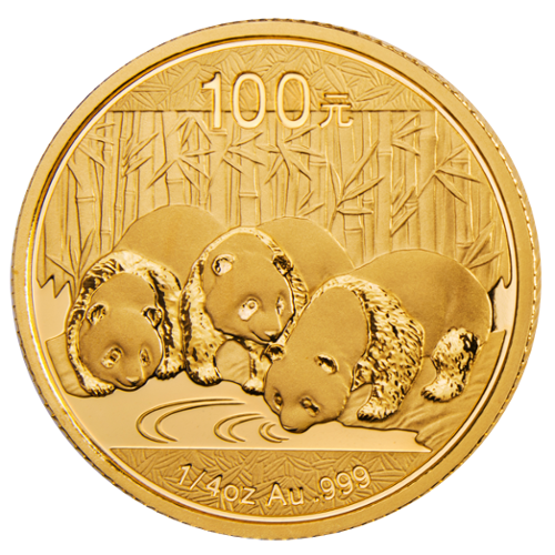 Panda 1/4 oz 100 Yuan - Złota moneta bulionowa