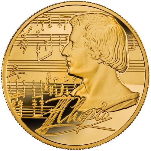 Fryderyk Chopin 1/4 oz - złota moneta bulionowa - 2016