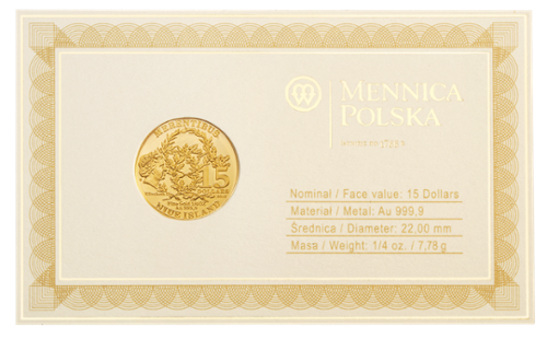 Złota moneta bulionowa Merentibus 1/4 oz.