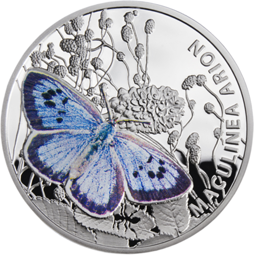 Large Blue, 1 dollar, Series: Butterflies