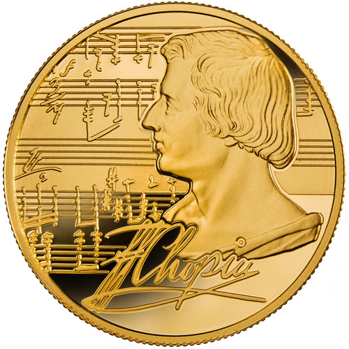 Fryderyk Chopin 1/2 oz - złota moneta bulionowa - 2016