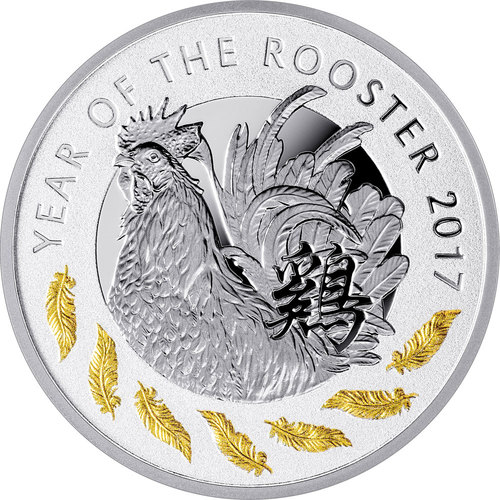 Year of the Rooster (coin), 1 dollar, Series: Chinese Calendar