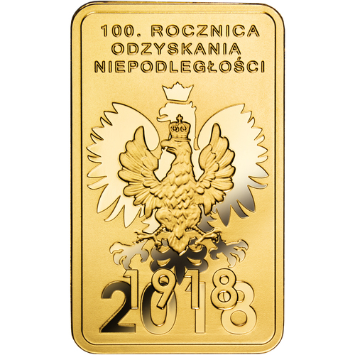 Sztabka Złota 100 g – 100-lecie Odzyskania Niepodległości