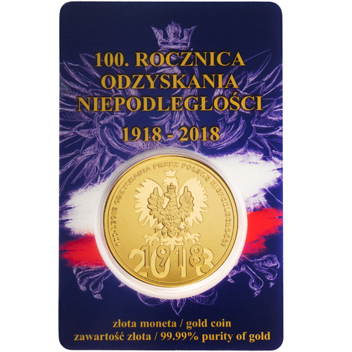 Złota moneta bulionowa 1 oz. – 100-lecie Odzyskania Niepodległości
