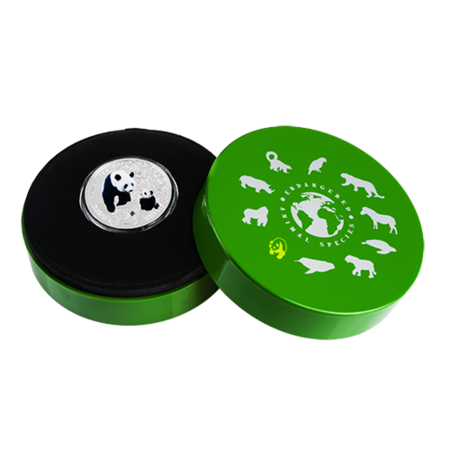 gift coin Giant Panda, 1 dollar, Series: SOS to the World – Endangered Animal Species