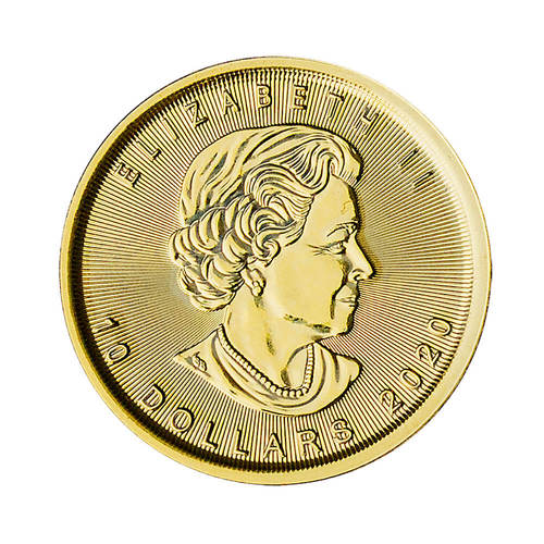 Liść Klonowy 1/4 oz. 10 dolarów kanadyjskich - Złota moneta bulionowa Maple Leaf