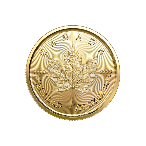 Liść Klonowy 1/20 oz - Złota moneta bulionowa Maple Leaf