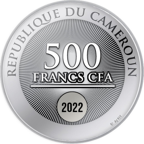 Moneta na szczęście, 500 franków CFA