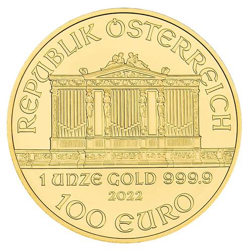 Filharmonicy Wiedeńscy 1 oz - Złota moneta bulionowa